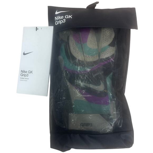 NWT Nike GK Grip 3 Goalkeeper Soccer Gloves Mens Size 7 (FB2998-010) - Picture 7 of 8